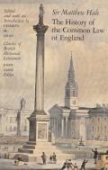 The History Of The Common Law Of England