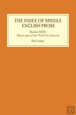 Bertrand.pt - The Index Of Middle English Prose: Handlist Xxiv