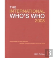 The International Who'S Who Book 2003 And Online Bundle