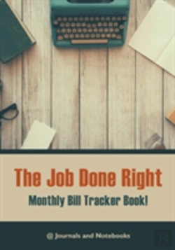 Bertrand.pt - The Job Done Right, Monthly Bill Tracker Book!
