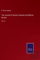 The Journal Of Sacred Literature And Biblical Record