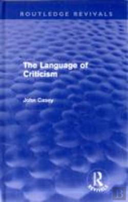 Bertrand.pt - The Language Of Criticism (Routledge Revivals)