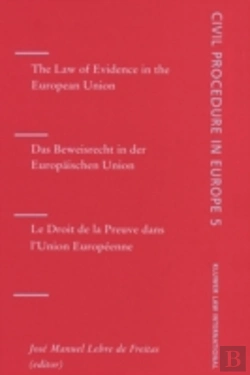 Bertrand.pt - The Law Of Evidence In The European Union