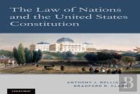 The Law Of Nations And The United States Constitution