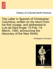 The Letter In Spanish Of Christopher Col