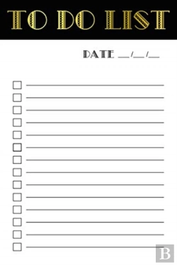 Bertrand.pt - The List Series - To Do List - Black And Gold