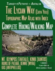 The Lycian Way (Likia Yolu) Topographic Map Atlas With Index 1