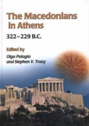 The Macedonians In Athens, 322-229 B.C.