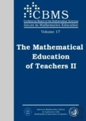 The Mathematical Education Of Teachers Ii