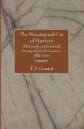 The Meaning And Use Of Baptizein