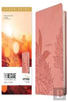 The Message Deluxe Gift Bible, Large Print (Leather-Look, Dusty Pink Floral)