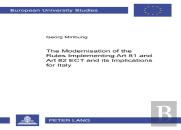 The Modernisation Of The Rules Implementing Art 81 And Art 82 Ect And Its Implications For Italy