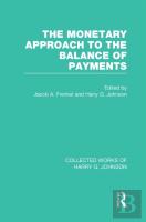 The Monetary Approach To The Balance Of Payments