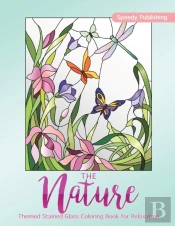 The Nature-Themed Stained Glass Coloring Book For Relaxation