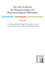 The New Yearbook For Phenomenology And Phenomenological Philosophy