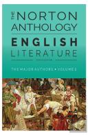 The Norton Anthology Of English Literature