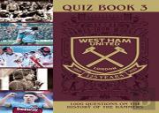 The Official Hammers Quiz Book - 125 Years
