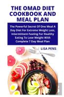 The Omad Diet Cookbook And Meal Plan