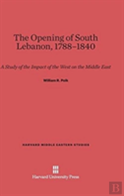 Bertrand.pt - The Opening Of South Lebanon, 1788-1840