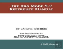 The Org Mode 9.2 Reference Manual