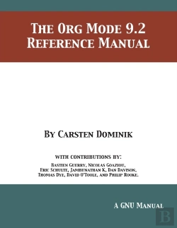 Bertrand.pt - The Org Mode 9.2 Reference Manual