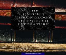 The Oxford Chronology Of English Literature