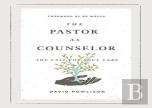 The Pastor As Counselor