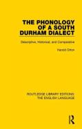The Phonology Of A South Durham Dialect