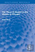 The Place Of Hooker In The History Of Thought