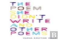 The Poem She Didn'T Write And Other Poems