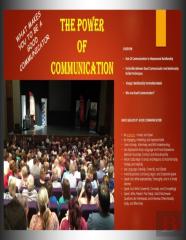 The Power Of Communication