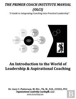 Bertrand.pt - The Primer Coach Institute Manual
