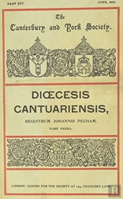 Bertrand.pt - The Register Of John Pecham, Archbishop Of Canterbury, 1279-1292, I