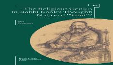 The Religious Genius In Rabbi Kook'S Thought