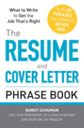 The Resume And Cover Letter Phrase Book