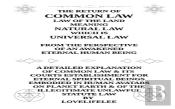 The Return Of Common Law Law Of The Land