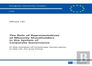 The Role Of Representatives Of Minority Shareholders In The System Of Corporate Governance