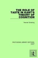 The Role Of Taste In Kant'S Theory Of Cognition