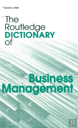 Bertrand.pt - The Routledge Dictionary Of Business Management