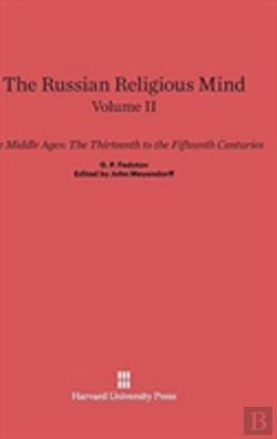 Bertrand.pt - The Russian Religious Mind, Volume Ii, The Middle Ages