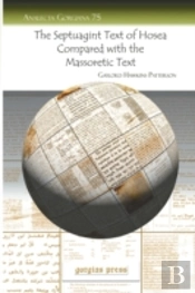 The Septuagint Text Of Hosea Compared Wi