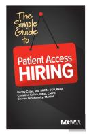 The Simple Guide To Patient Access Hiring