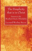 The Simplicity That Is In Christ