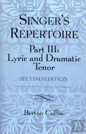 The Singer'S Repertoire, Part Iii