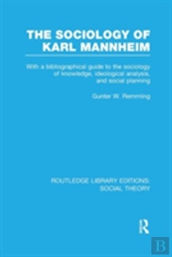 Bertrand.pt - The Sociology Of Karl Mannheim (Rle Social Theory)