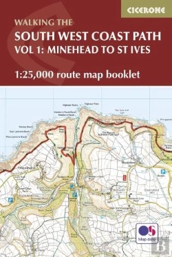 Bertrand.pt - The South West Coast Path Map Booklet - Minehead To St Ives