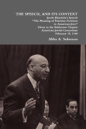 The Speech, And Its Context: Jacob Blaus