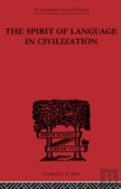 The Spirit Of Language In Civilization