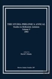 The Studia Philonica  Annual V, 1993