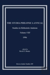 The Studia Philonica Annual Viii, 1996